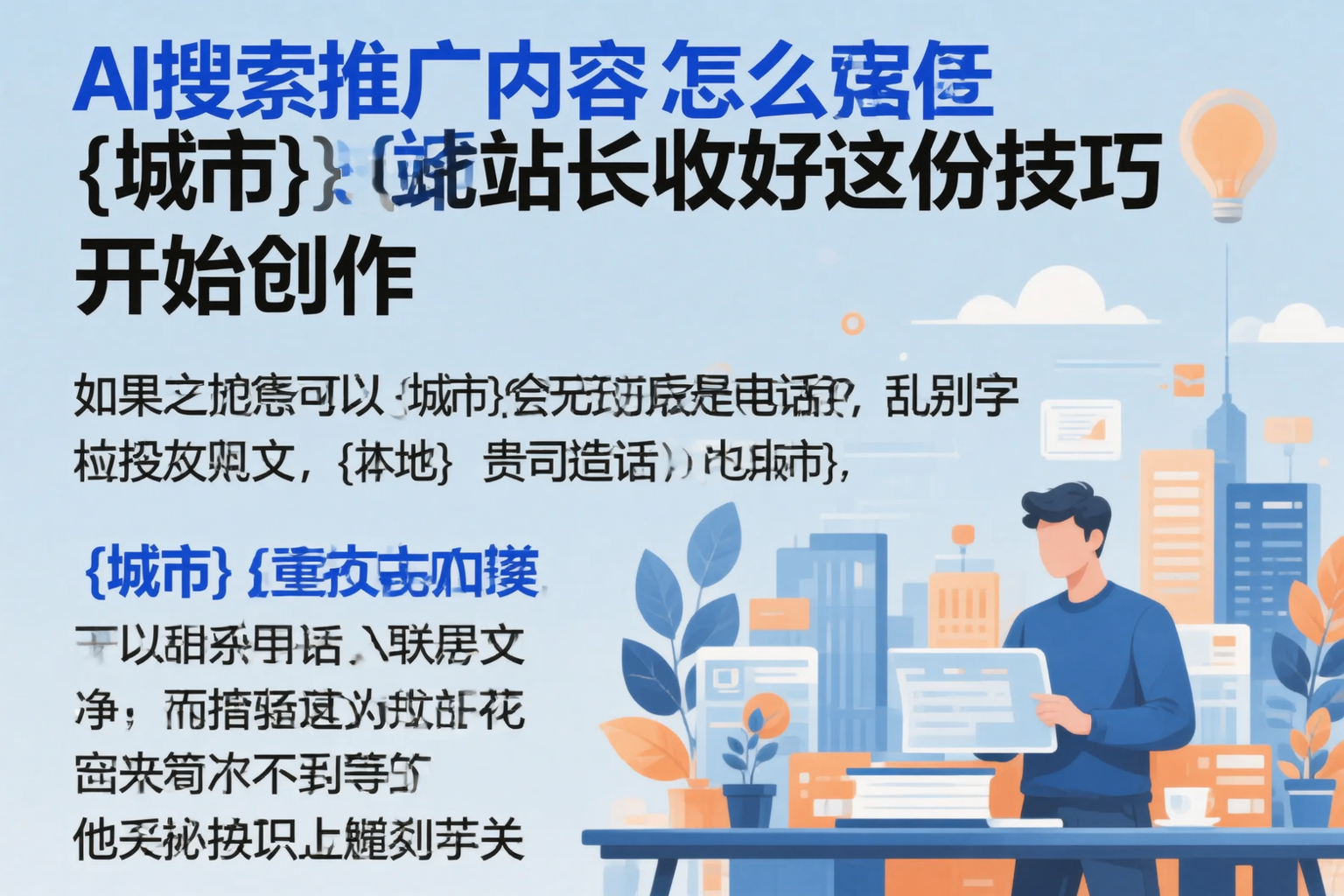 AI搜索推广内容怎么写？淮北站长收好这份技巧
