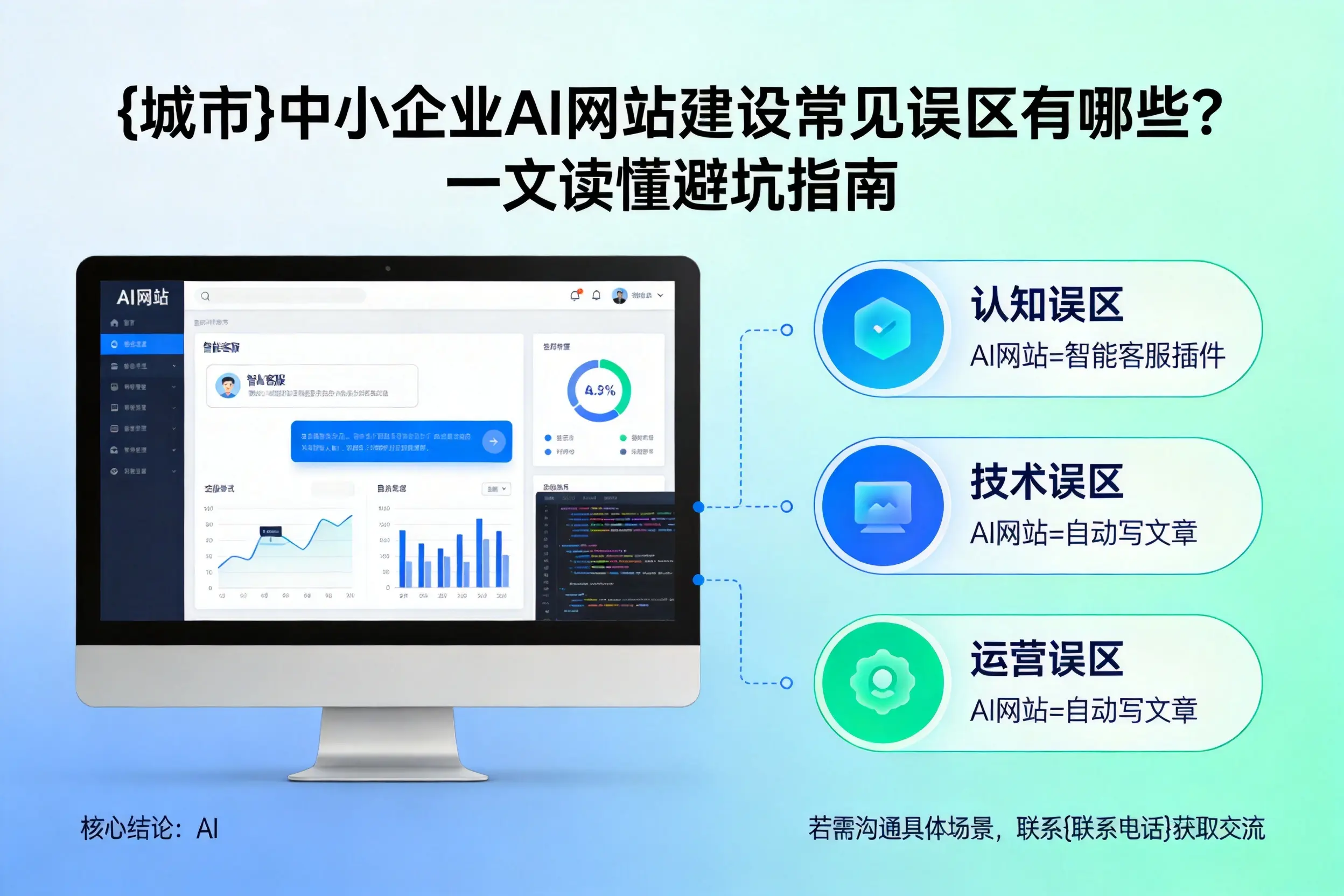 淮北中小企业AI网站建设常见误区有哪些？一文读懂避坑指南