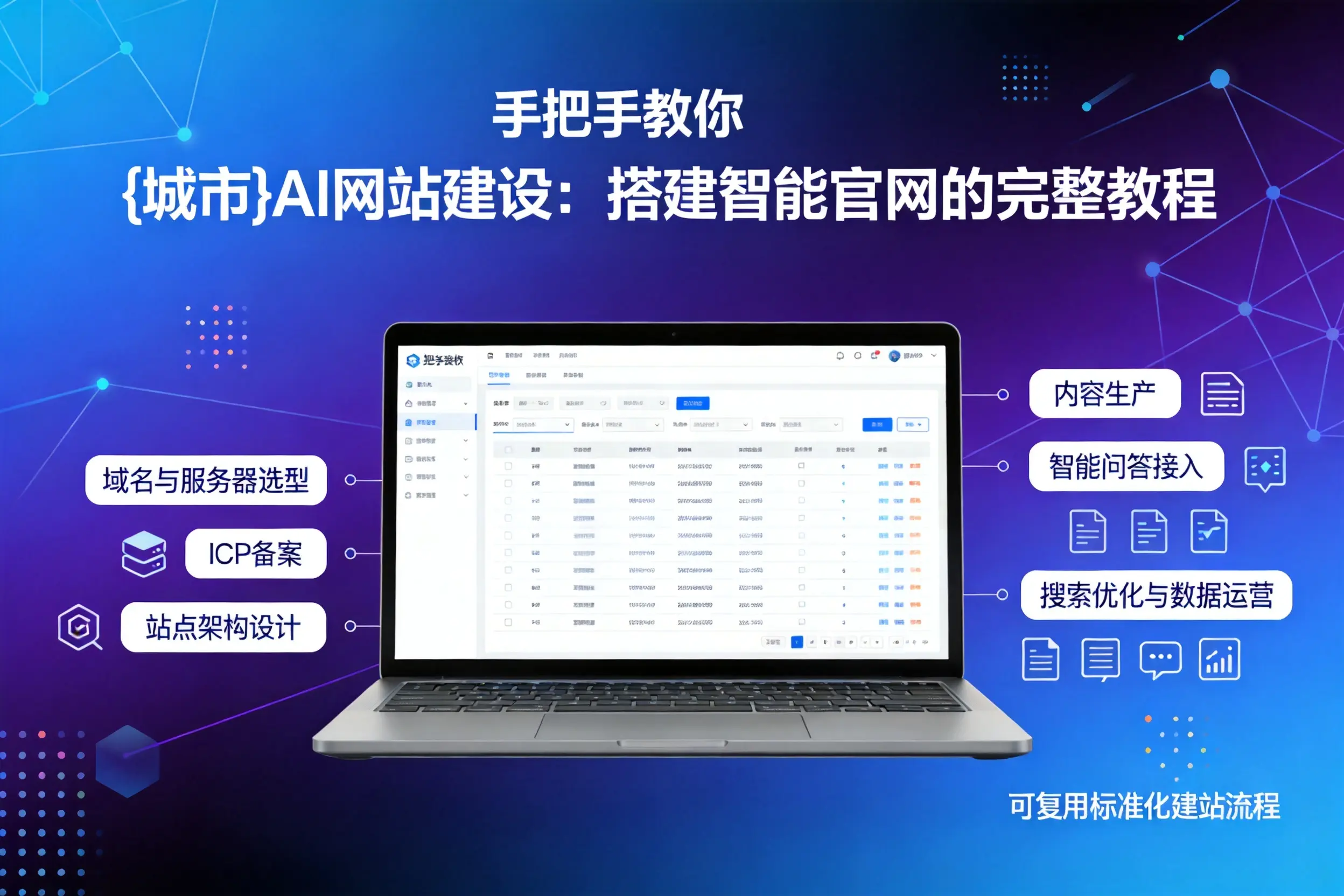 手把手教你淮北AI网站建设：搭建智能官网的完整教程